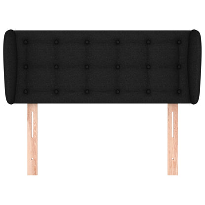 Cabeceira de cama c/ abas tecido 83x23x78/88 cm preto