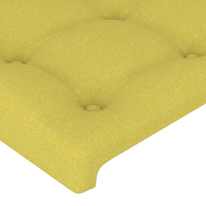 Cabeceira de cama c/ abas tecido 103x23x78/88 cm verde