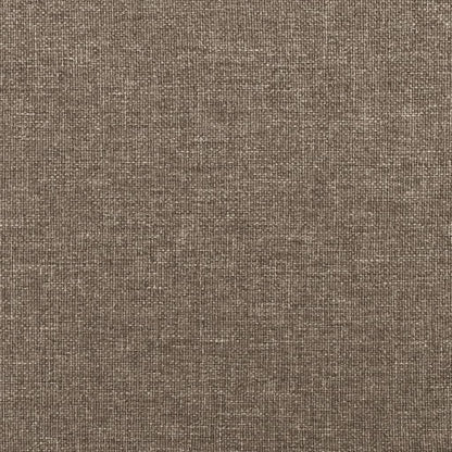 Cabeceira cama abas tecido 163x23x78/88 cm cinzento-acastanhado