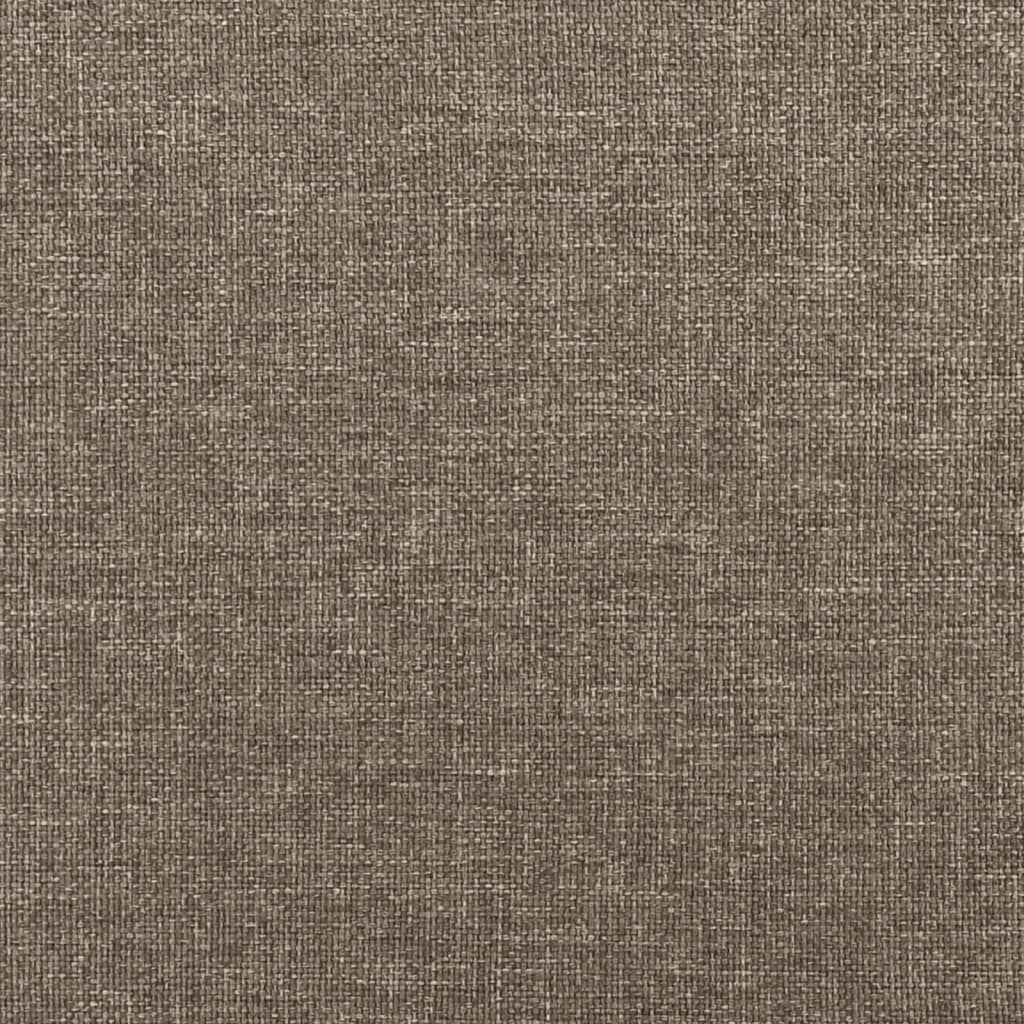 Cabeceira cama c/ abas tecido 83x23x118/128cm cinza-acastanhado