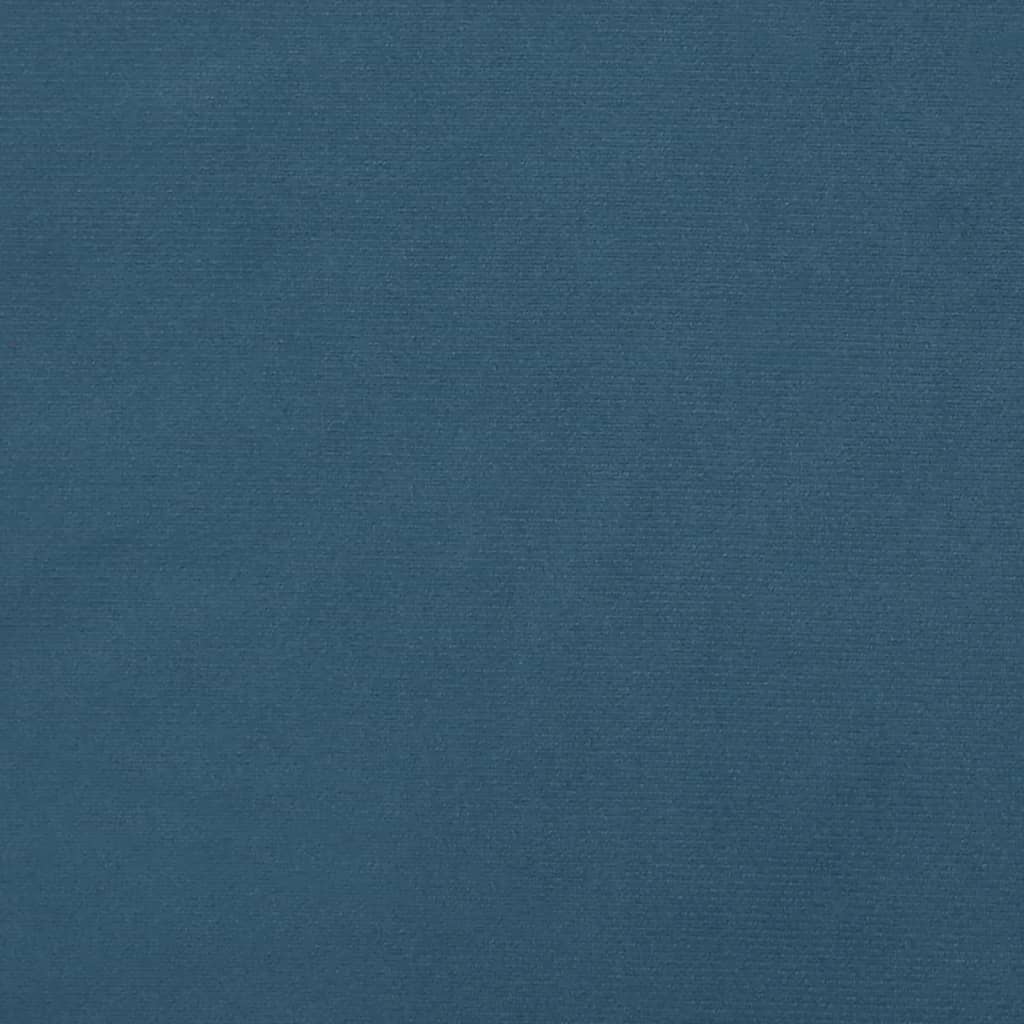 Cabeceira cama c/ abas veludo 163x23x118/128 cm azul-escuro