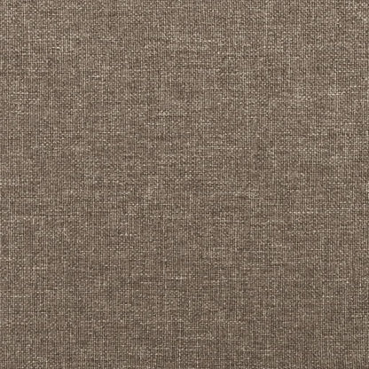 Cabeceira cama abas tecido 163x23x118/128 cm cinza-acastanhado