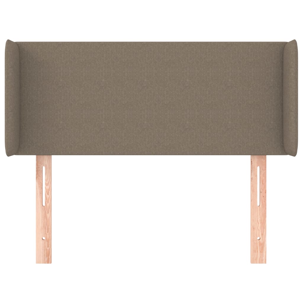 Cabeceira cama abas tecido 83x16x78/88 cm cinzento-acastanhado