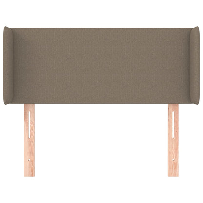 Cabeceira cama abas tecido 83x16x78/88 cm cinzento-acastanhado