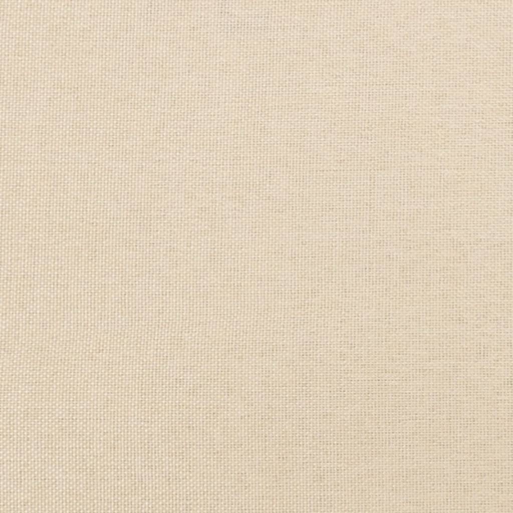 Cabeceira de cama c/ abas tecido 103x16x78/88 cm creme