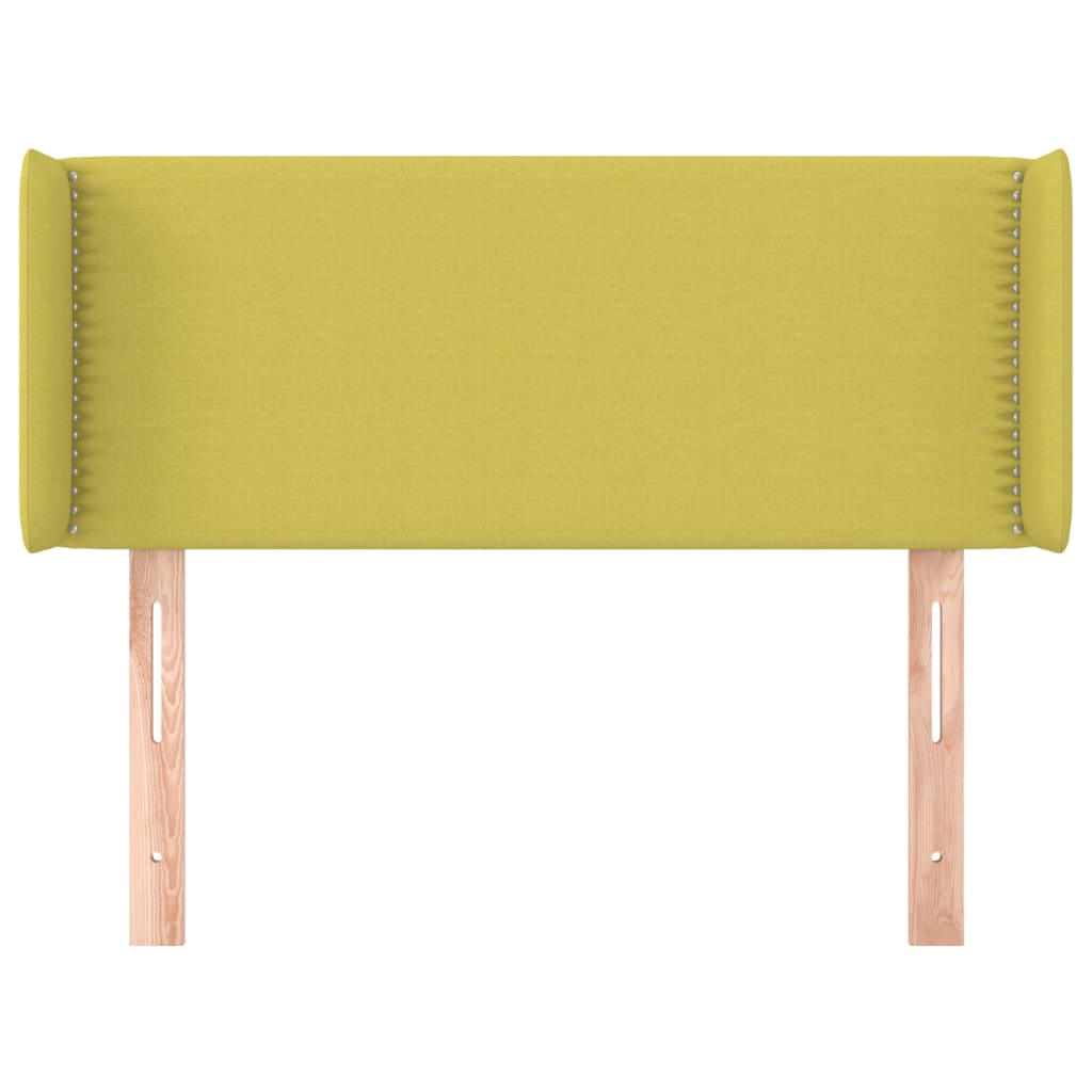 Cabeceira de cama c/ abas tecido 83x16x78/88 cm verde