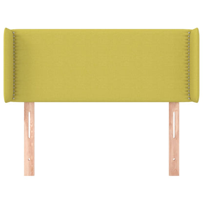 Cabeceira de cama c/ abas tecido 93x16x78/88 cm verde