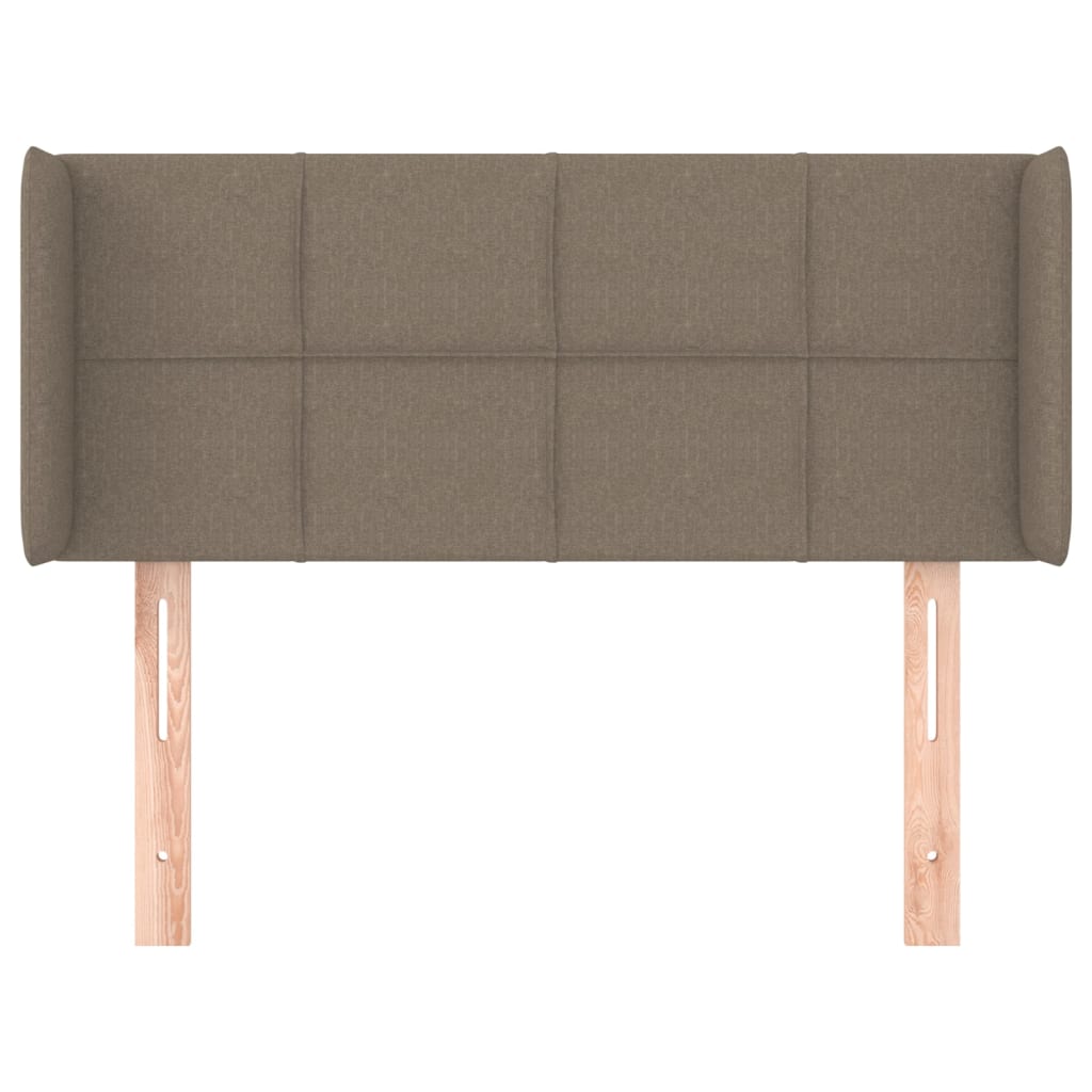 Cabeceira cama abas tecido 93x16x78/88 cm cinzento-acastanhado