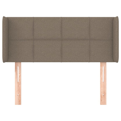 Cabeceira cama abas tecido 93x16x78/88 cm cinzento-acastanhado