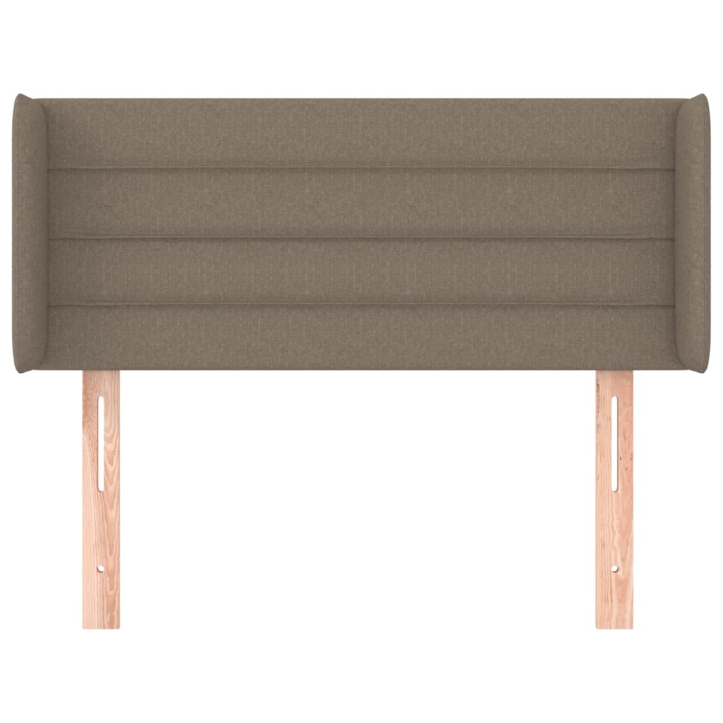 Cabeceira cama abas tecido 83x16x78/88 cm cinzento-acastanhado