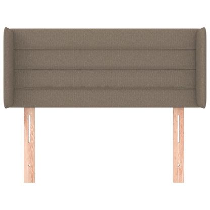 Cabeceira cama abas tecido 83x16x78/88 cm cinzento-acastanhado