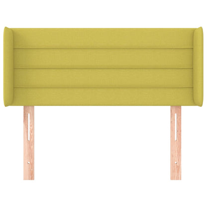 Cabeceira de cama c/ abas tecido 103x16x78/88 cm verde