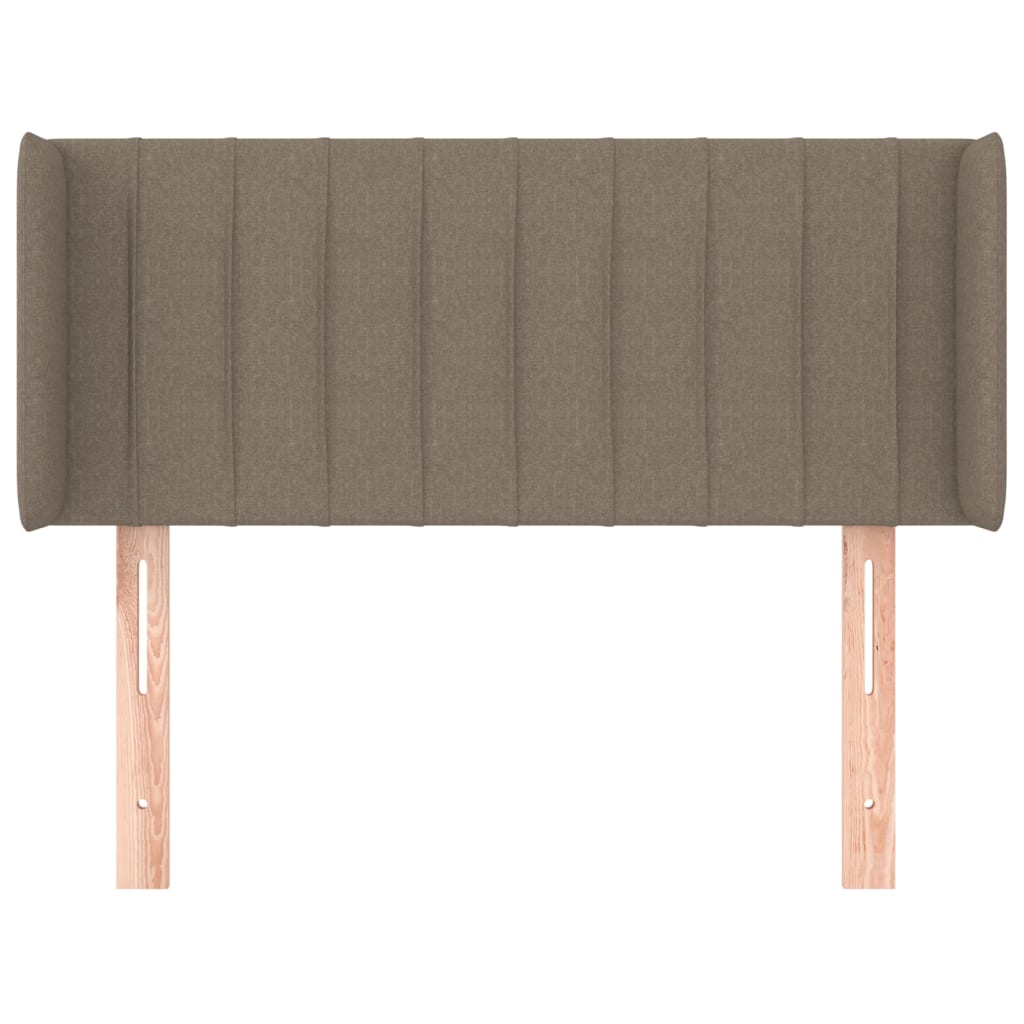 Cabeceira cama abas tecido 83x16x78/88 cm cinzento-acastanhado