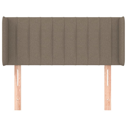 Cabeceira cama abas tecido 93x16x78/88 cm cinzento-acastanhado