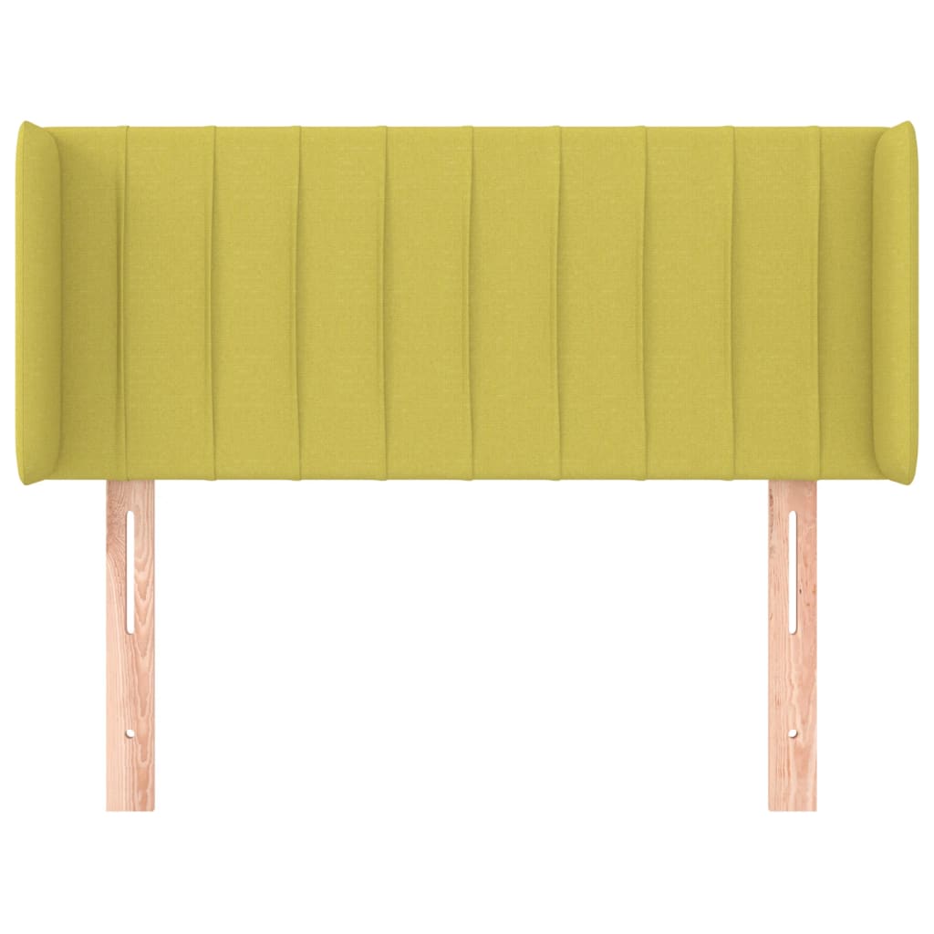 Cabeceira de cama c/ abas tecido 93x16x78/88 cm verde