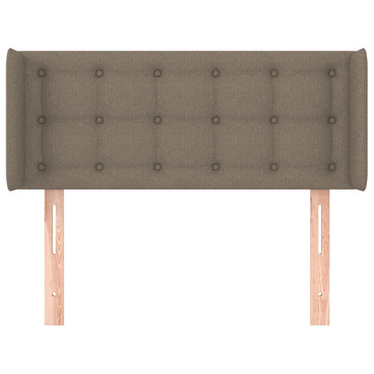 Cabeceira cama abas tecido 93x16x78/88 cm cinzento-acastanhado