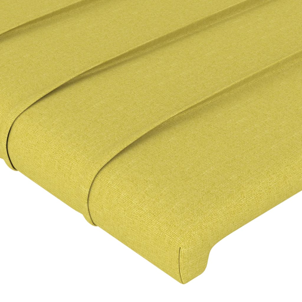 Cabeceira de cama c/ abas tecido 103x16x118/128 cm verde