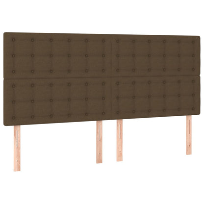 Cabeceira de cama c/ LED tecido 180x5x118/128 cm verde