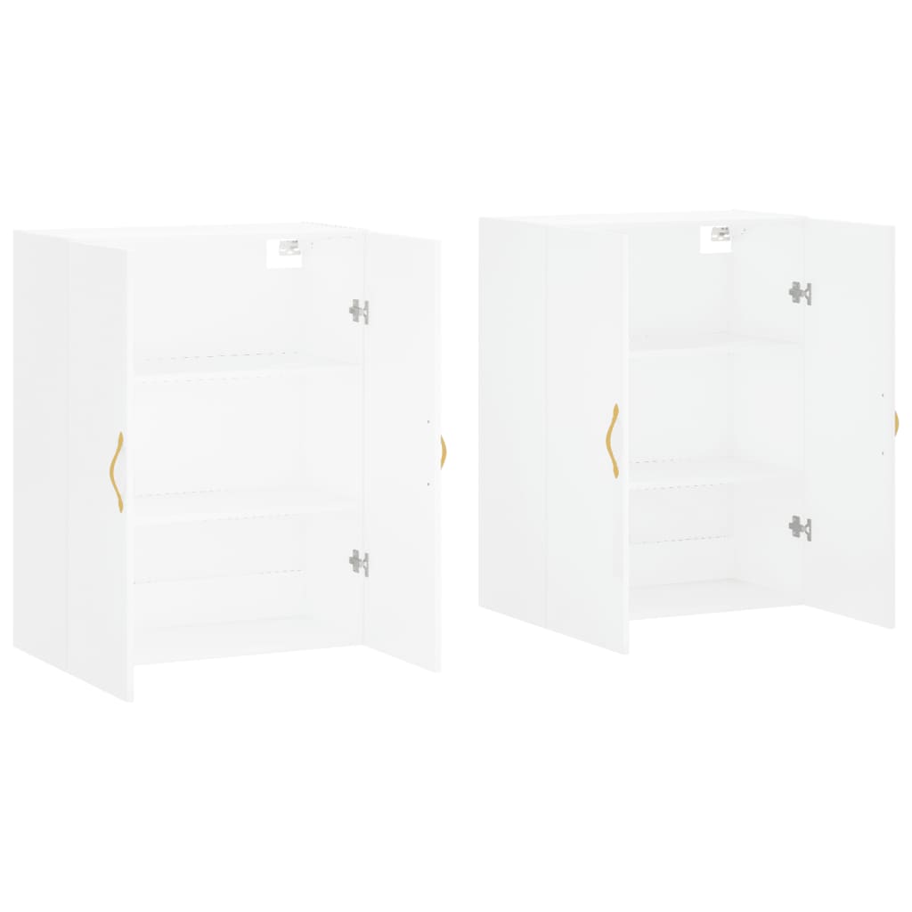 Armários de parede 2 pcs 69,5x34x90 cm branco