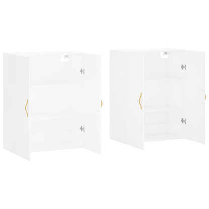 Armários de parede 2 pcs 69,5x34x90 cm branco