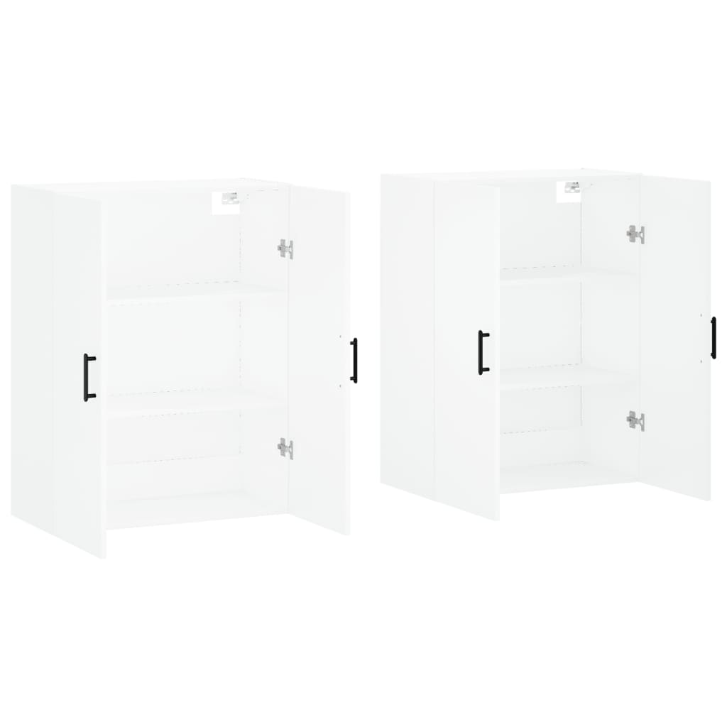 Armários de parede 2 pcs 69,5x34x90 cm branco