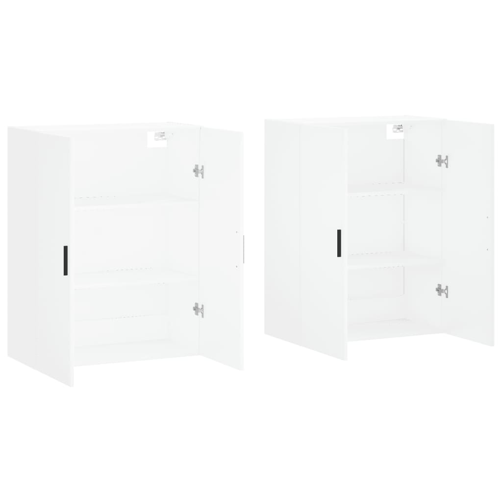 Armários de parede 2 pcs 69,5x34x90 cm branco