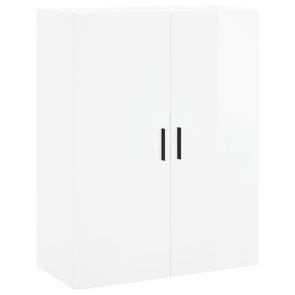 Armários de parede 2 pcs 69,5x34x90 cm branco brilhante