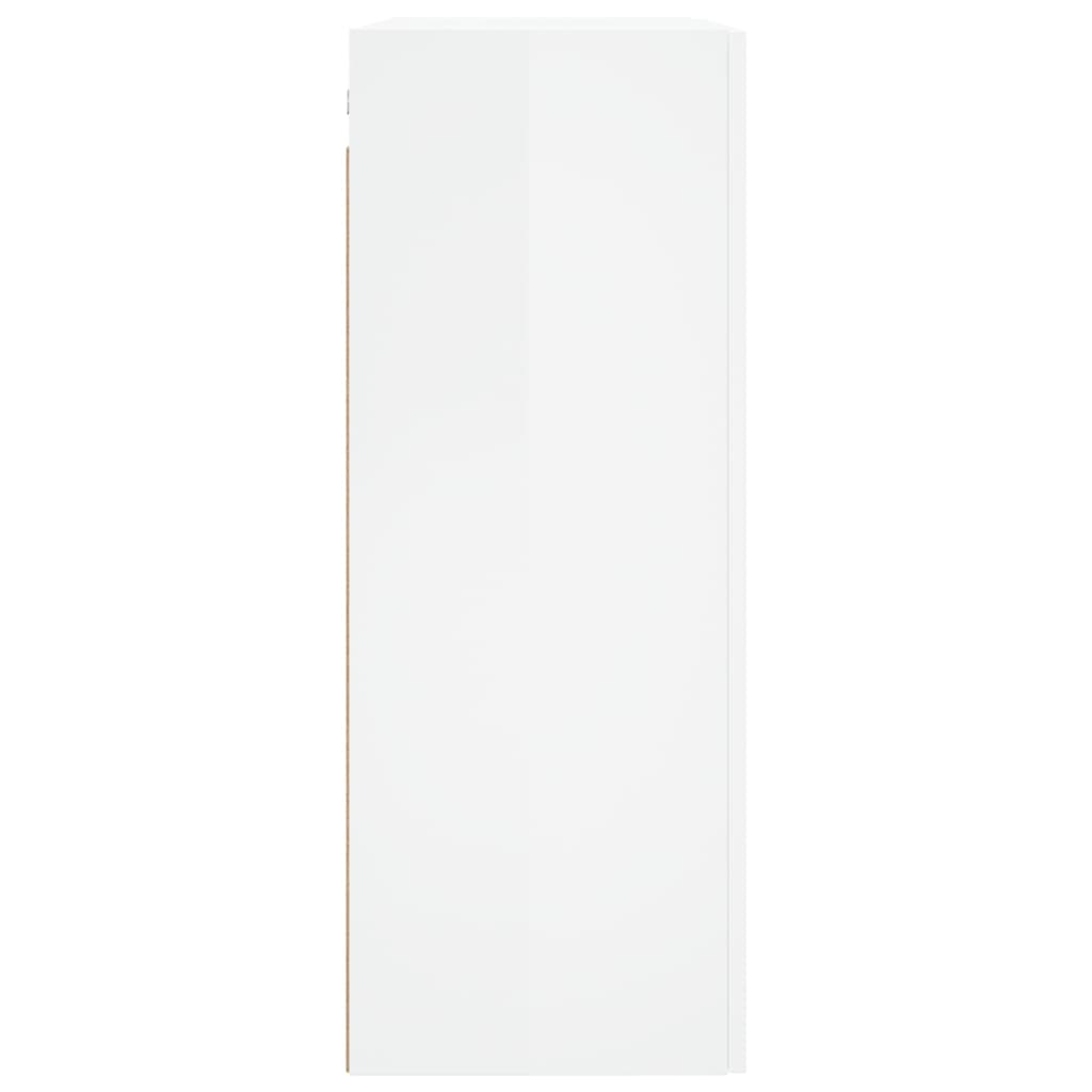 Armários de parede 2 pcs 69,5x34x90 cm branco brilhante