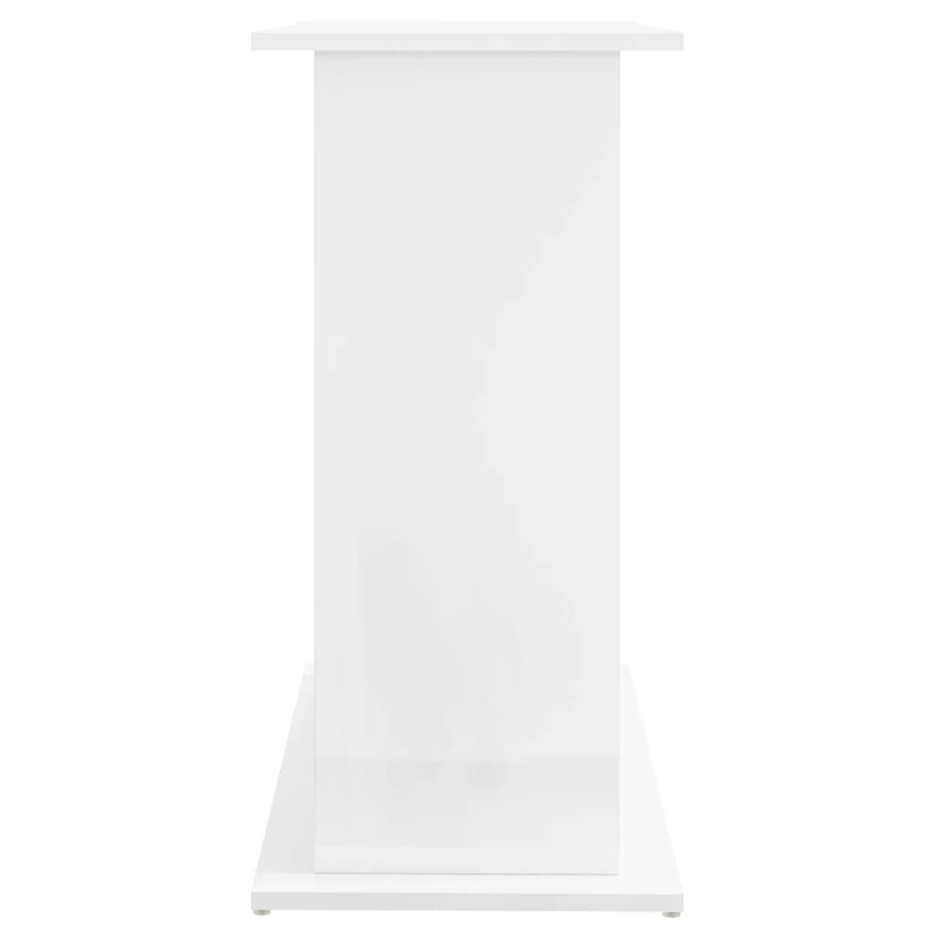 Suporte de aquário 81x36x73 cm deriv. madeira branco brilhante