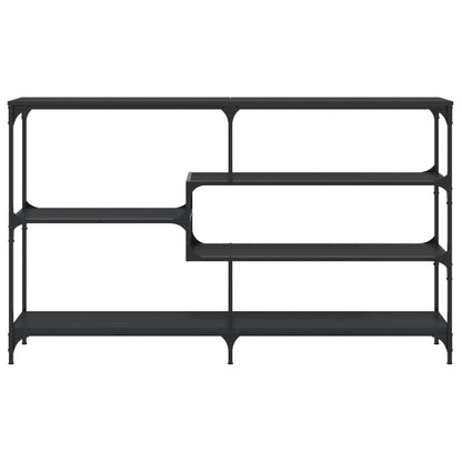 Consola de Entrada Diane - 160 x 32 x 95 cm - Cor Preto - Derivados de Madeira com Estrutura de Metal - Design Industrial