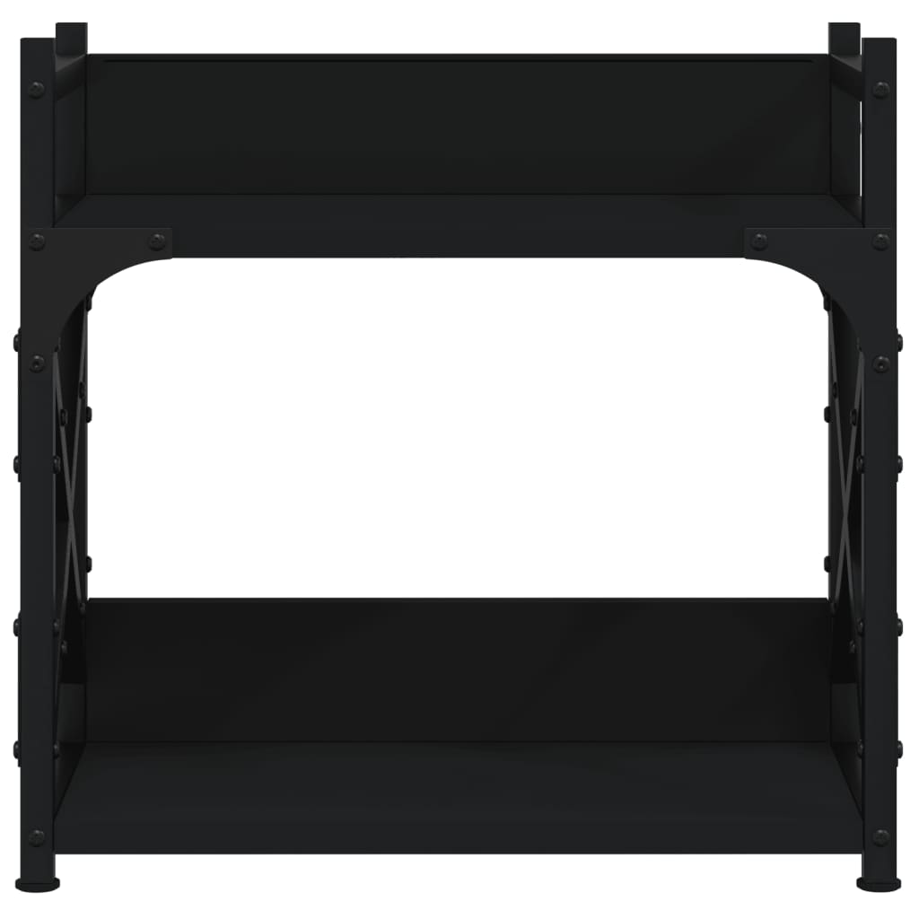 Suporte impressora 2 prateleiras 40x20x40 deriv. madeira preto