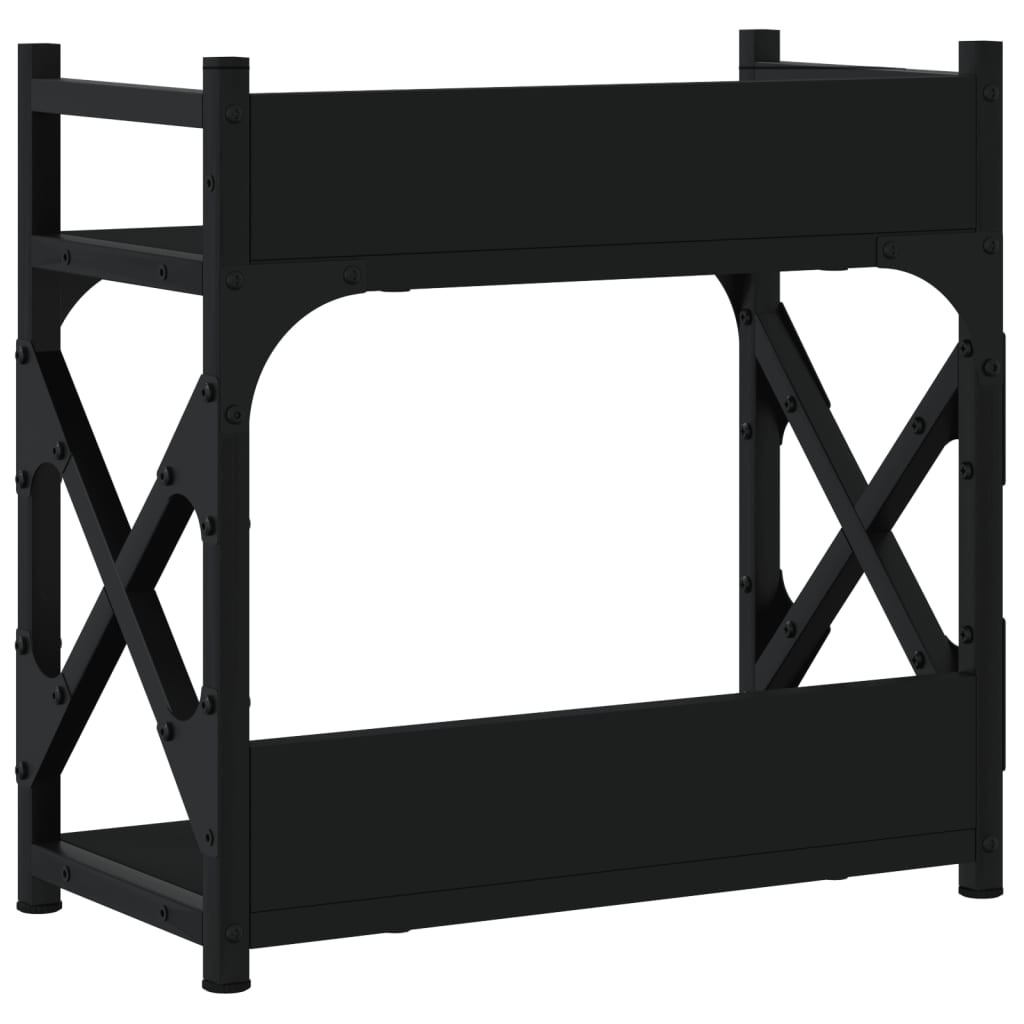 Suporte impressora 2 prateleiras 40x20x40 deriv. madeira preto