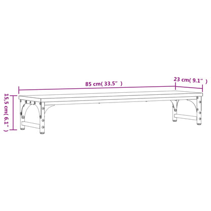 Suporte monitor 85x23x15,5 cm derivados madeira carvalho sonoma