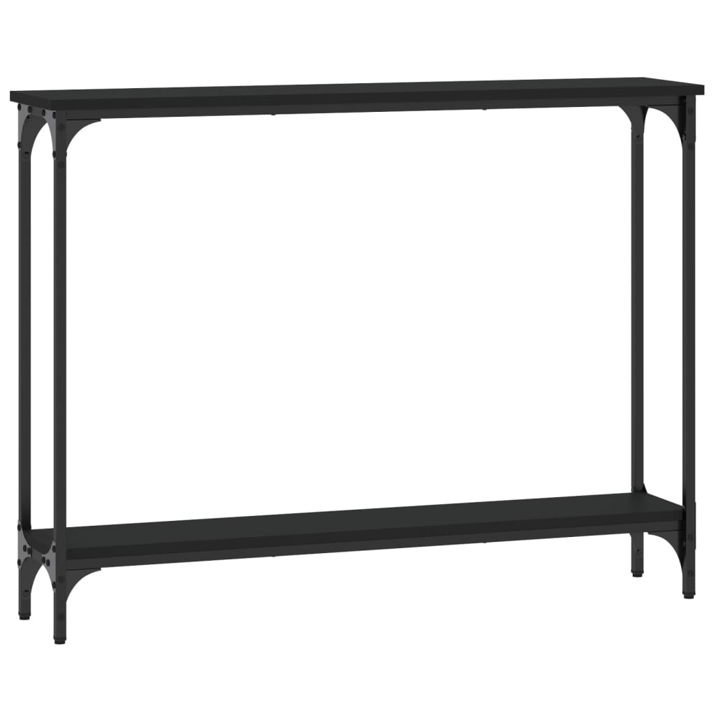 Mesa consola 100x22,5x75 cm derivados de madeira preto