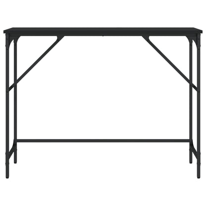 Consola de Entrada Brenda - 100x32x75 cm - Cor Preto - Derivados de Madeira com Estrutura de Metal - Design Industrial