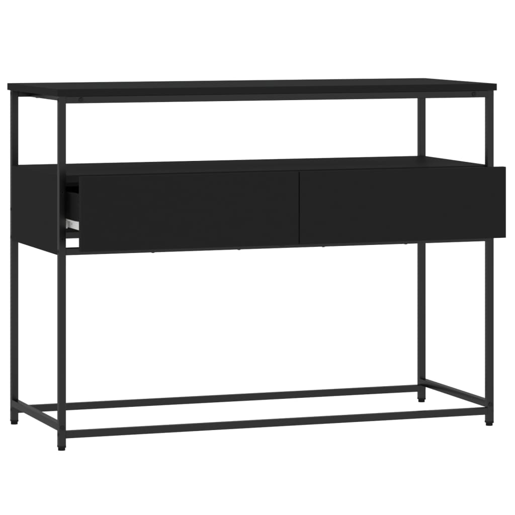 Mesa consola 100x40x75 cm derivados de madeira preto