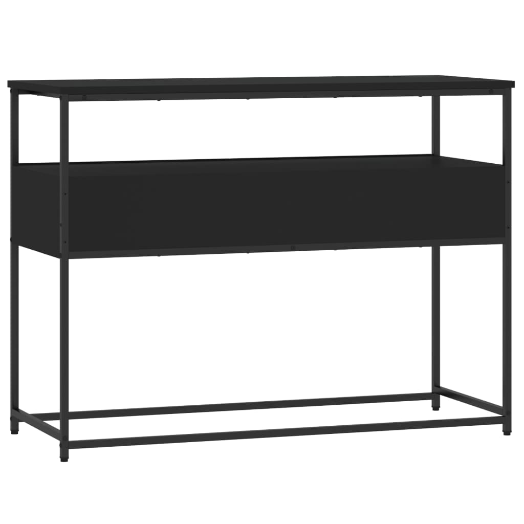 Mesa consola 100x40x75 cm derivados de madeira preto