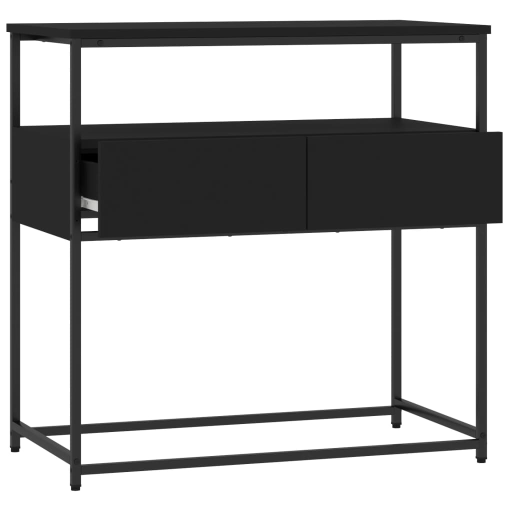 Mesa consola 75x40x75 cm derivados de madeira preto