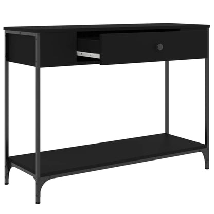 Mesa consola 100x34,5x75 cm derivados de madeira preto