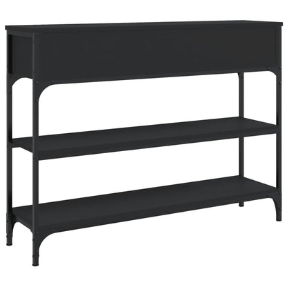 Mesa consola 100x25x75 cm derivados de madeira preto