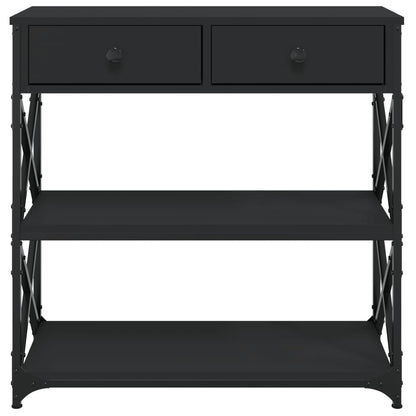 Mesa consola 75x28x75 cm derivados de madeira preto