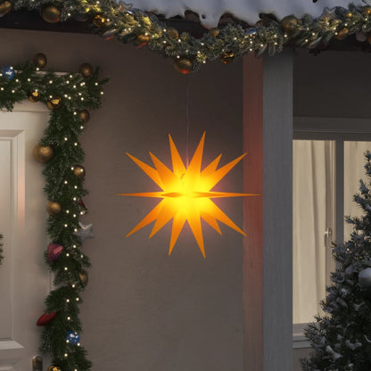 Luz de Natal com LED dobrável 57 cm amarelo