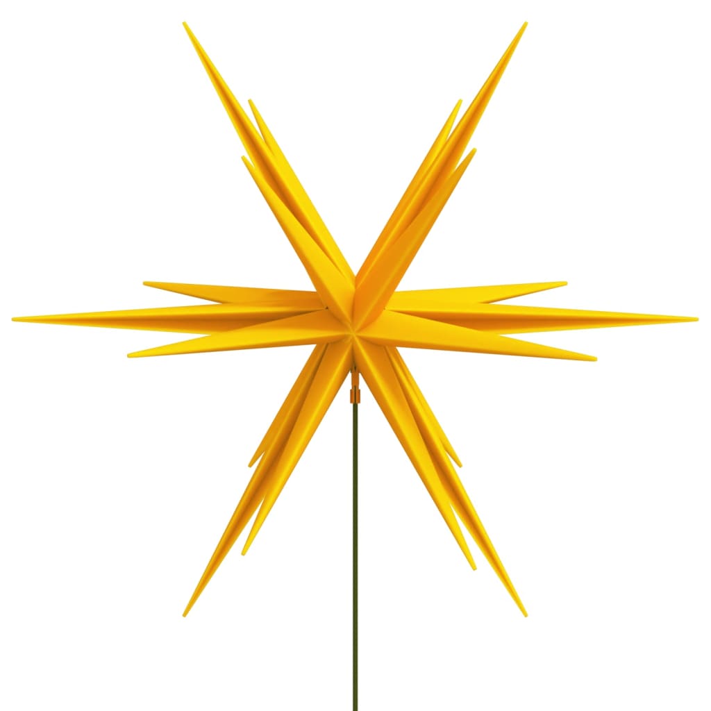 Estrelas da Morávia dobráveis c/ LED/estacas 3pcs 35cm amarelo