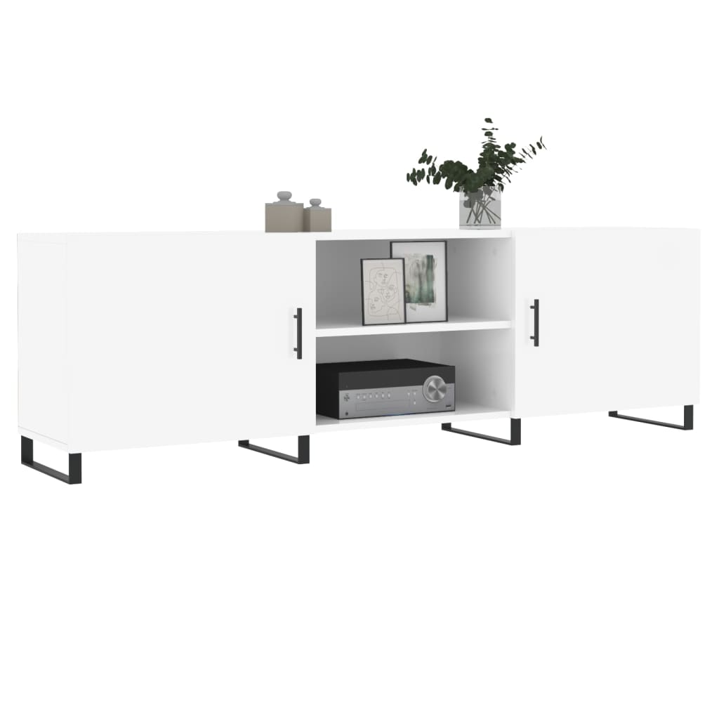 Móvel de TV Portucale de 150cm - Branco Brilhante - Design Moderno