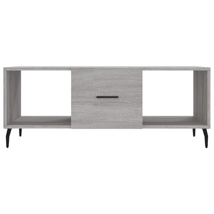 Mesa de centro 102x50x40cm derivados de madeira cinzento sonoma