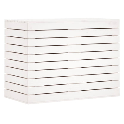 Cesto de roupa suja 88,5x44x66 cm pinho maciço branco