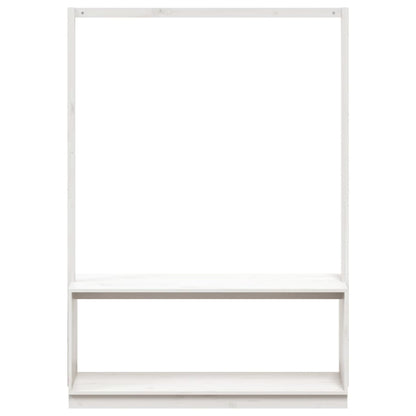 Conjunto de Entrada Bianca com Sapateira -  113x40x157,5 cm - Pinho Maciço - Cor Branco