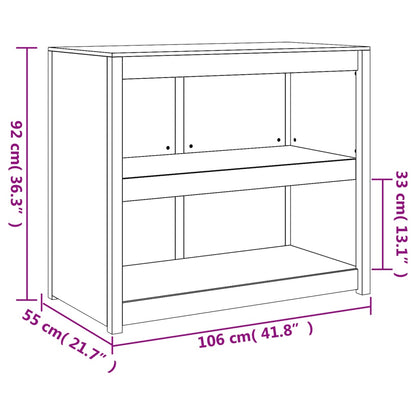 Armário de cozinha para exterior 106x55x92 cm pinho maciço