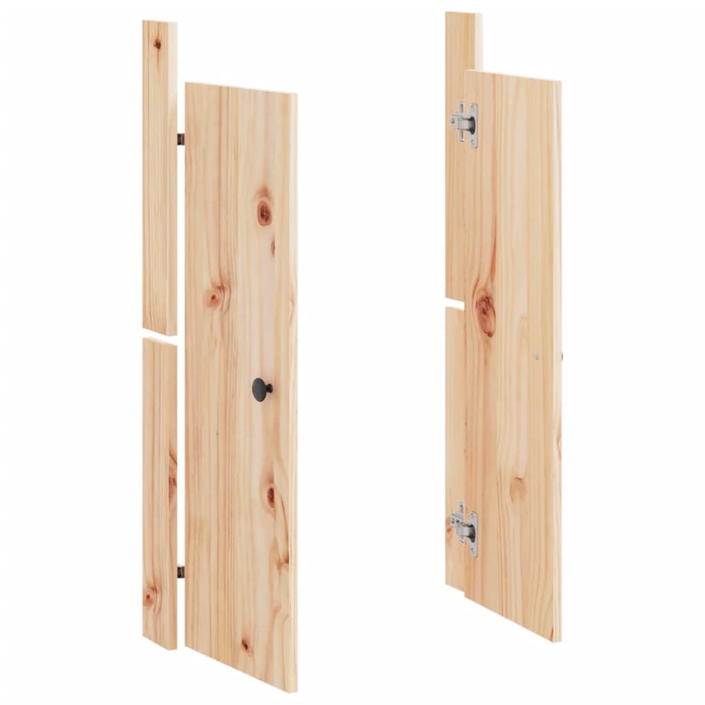 Portas de cozinha para exterior 2 pcs 50x9x82 cm pinho maciço