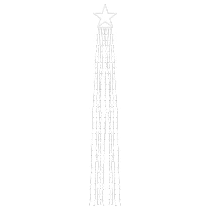 Iluminação p/ árvore de Natal 320 luzes LED 375cm branco quente